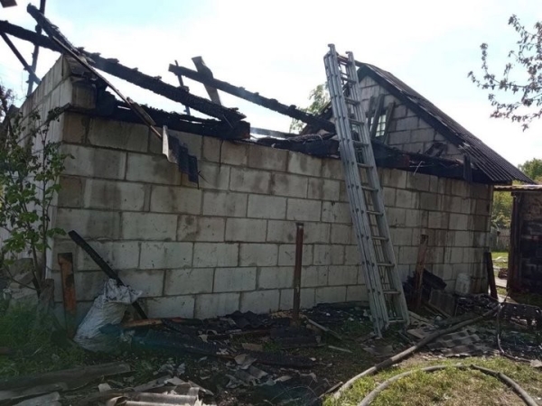В деревне Бараны Ивацевичского района горел гараж