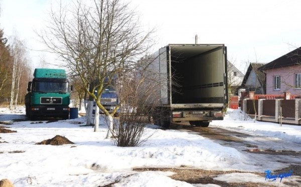 Стоянка фуры в Барановичах обошлась в 290 рублей