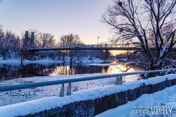 Пейзажи зимней Брестской крепости
