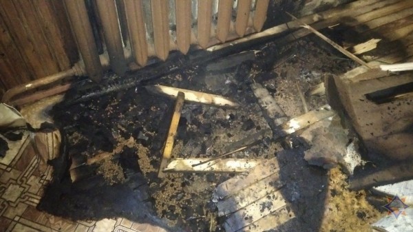 На пожаре в Каменецком районе спасены брат и сестра