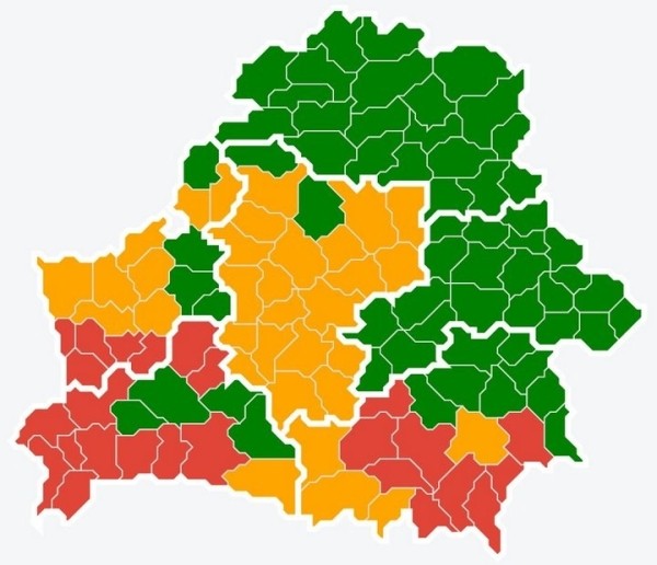 Где в Брестской области лес закрыт для посещения? Смотрите карту