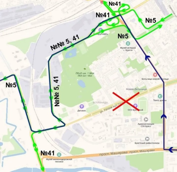 В центре Бреста 16 июля в связи с соревнованиями перекроют движение. Как будет ходить общественный транспорт В центре Бреста 16 июля в связи с соревнованиями перекроют движение. Как будет ходить общественный транспорт