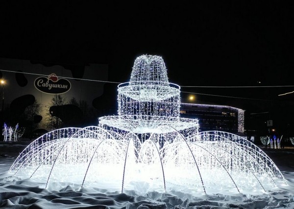 Парк Мира в Бресте украсят к новогодним праздникам километрами мерцающих огней