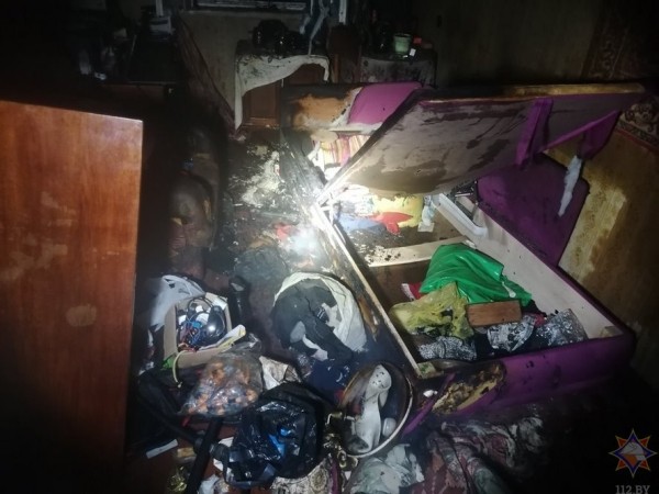 Хозяйку нашли на полу. Ночной пожар в Бресте Хозяйку нашли на полу. Ночной пожар в Бресте