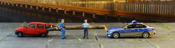 Поляки смеются над водителем Fiat, который превратил малютку в лесовоз и получает за это штрафы