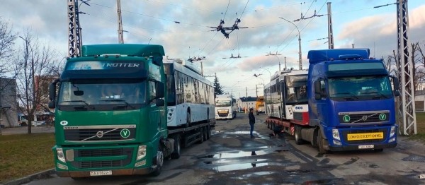 Три троллейбуса с автономным ходом прибыли в Брест