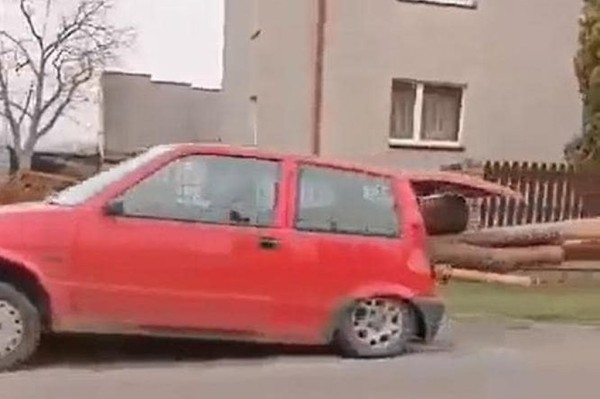 Поляки смеются над водителем Fiat, который превратил малютку в лесовоз и получает за это штрафы