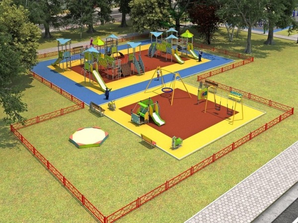В одном из городов Брестской области строят детскую площадку и пространство для воркаута В одном из городов Брестской области строят детскую площадку и пространство для воркаута