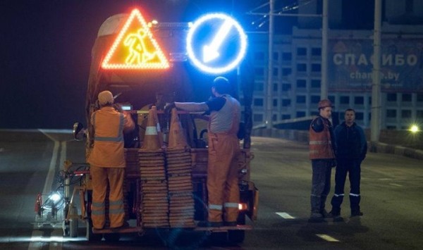В Бресте на Рябцева в ночь с 30 на 31 мая будут наносить разметку