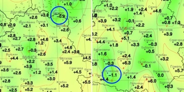 Посмотрели, где в Беларуси был мороз в июне