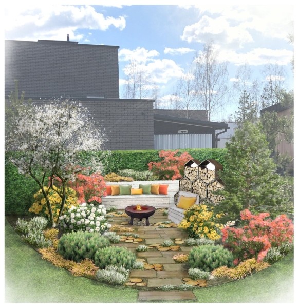 «Хочешь дешевле — сделай сам». Ландшафтный дизайнер показала свой стильный дом под Минском