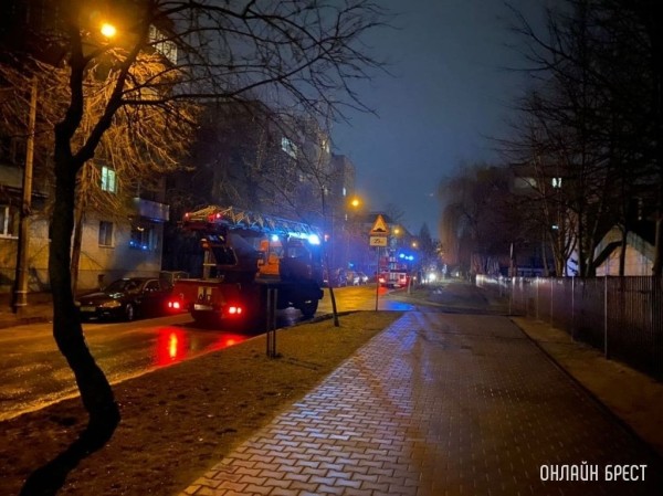 В Бресте горела квартира по ул.Брестских Дивизий