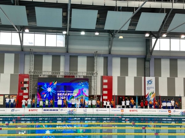 В Бресте состоялась торжественная церемония официального открытия соревнований по плаванию в программе II Игр стран СНГ