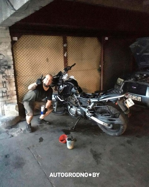 У белоруса в Вильнюсе хотели угнать мотоцикл, но не смогли. Разозлились и утопили в реке