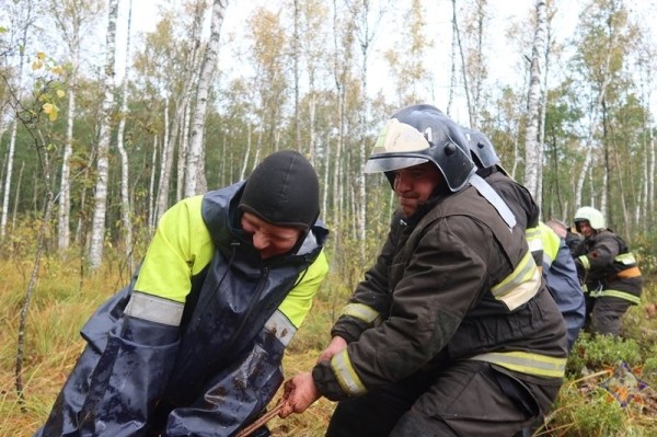 В Беларуси спасли 14 провалившихся в болото коров В Беларуси спасли 14 провалившихся в болото коров