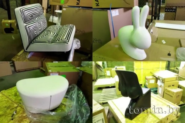 Более 50 единиц дорогой мебели контрабандой везли через «Брест-Северный»