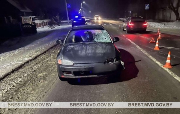 В Бресте пешехода сбила Honda В Бресте пешехода сбила Honda