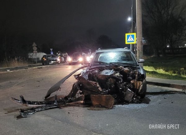 Пьяный водитель устроил ДТП в Бресте