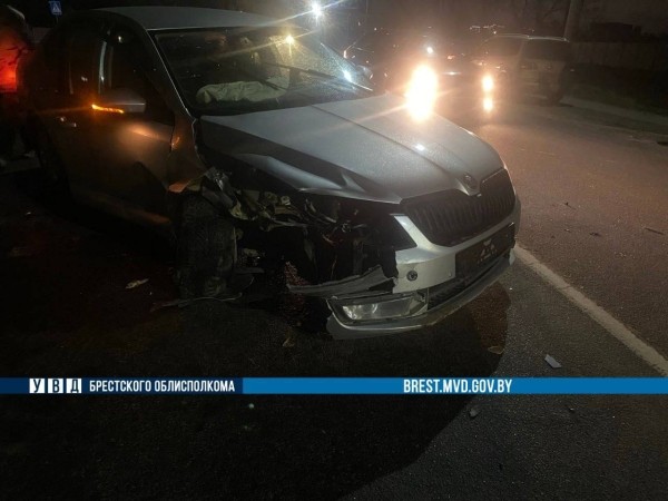 Пьяный водитель устроил ДТП в Бресте