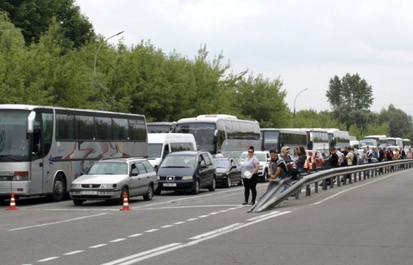 Самая большая очередь из легковых автомобилей на границе Беларуси с Польшей: в пункте пропуска «Брест» находится 150 машин