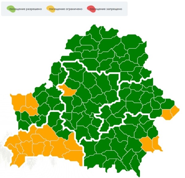 Где ограничено посещение лесов в Брестской области Где ограничено посещение лесов в Брестской области