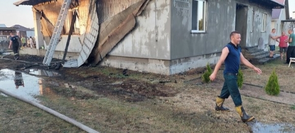 В Брестском районе горел жилой дом