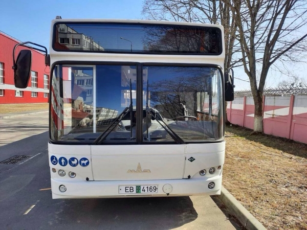 В Бресте новый экологически чистый и экономичный автобус МАЗ-103, работающий на метане