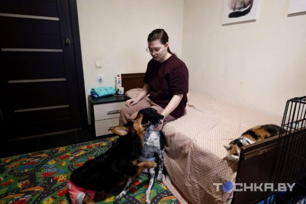 Девушка с инвалидностью спасает парализованных животных и делает им коляски