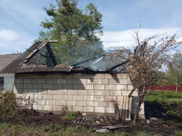 В деревне Бараны Ивацевичского района горел гараж