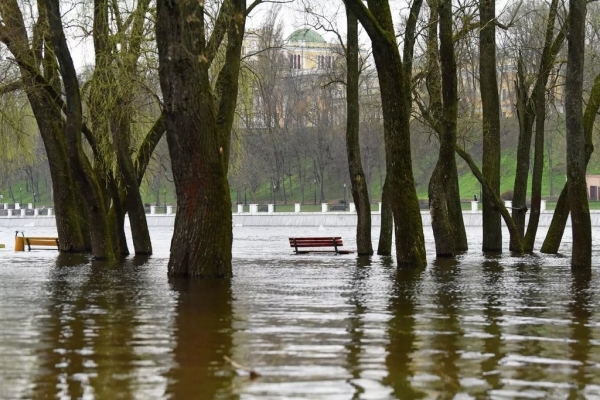 В Гомеле затопило главный городской пляж
