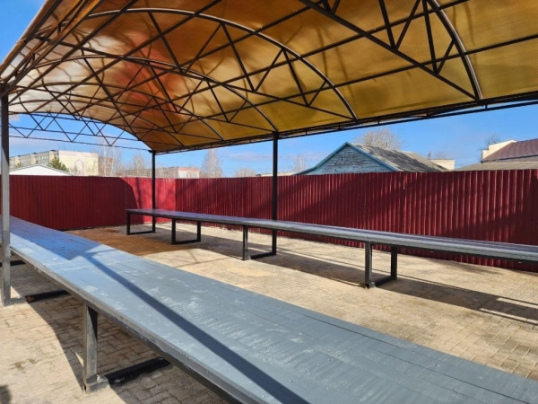 Вот так в Дрогичине выглядят новые торговые ряды для реализации продукции с огорода