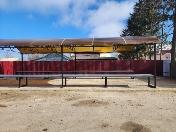 Вот так в Дрогичине выглядят новые торговые ряды для реализации продукции с огорода